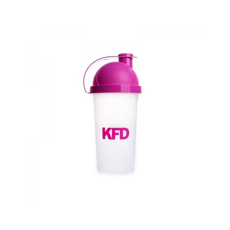 KFD Sheiker läbipaistev-roosa 500ml