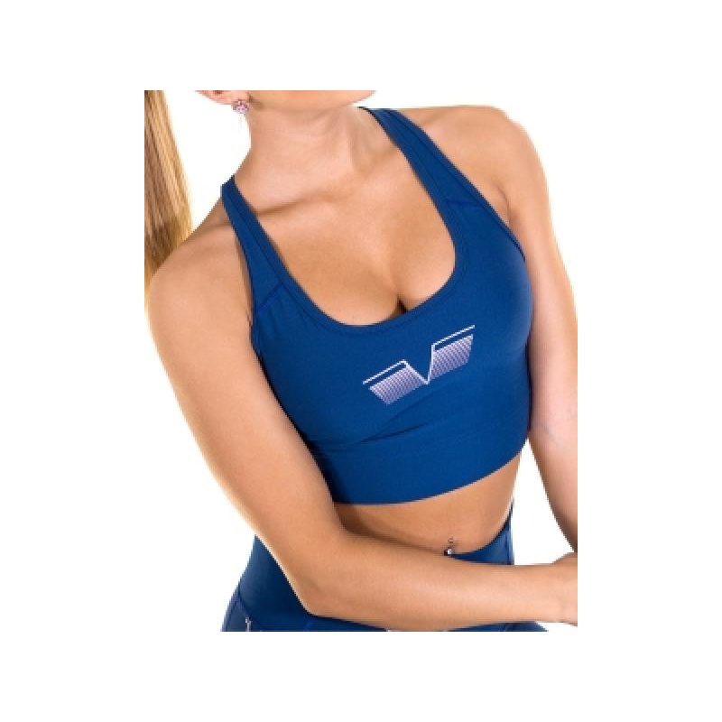 Gavelo PLAIN Blue Suede sports bra