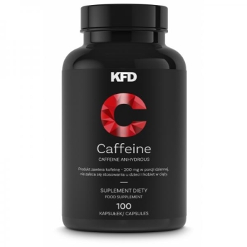 KFD Caffeine 200mg, 100tbl Kofeiini kapslid