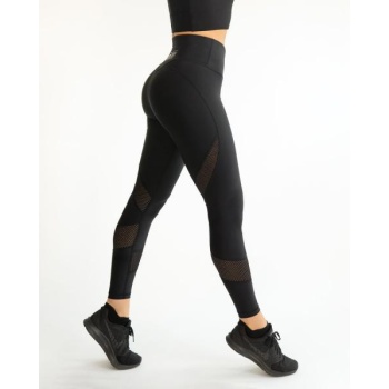 MESH black swirl leggings