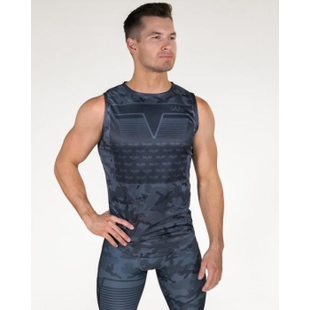 GAVELO Sniper Blue Sleeveless Tee