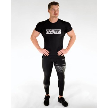 GAVELO Titan Black Compression Pants