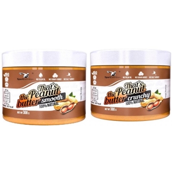 2x Sport Def. peanut butter crunchy and smooth 2x300g