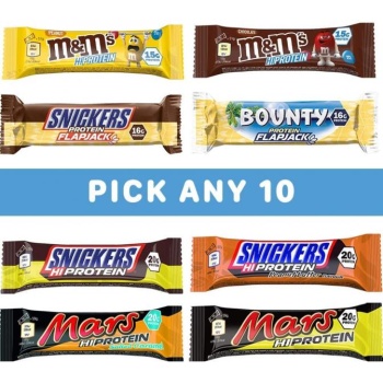 12x Snickers-Mars-Bounty-M&M's-MilkyWay proteiinibatoonide mix