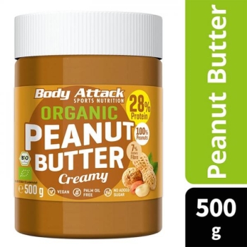 Body Attack Organic Peanut Butter 500g