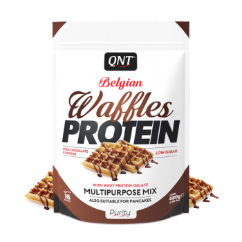 QNT Belgian Waffles vahvli valgupuber 480g