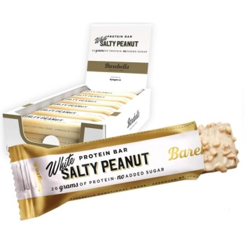 Box of BAREBELLS White Salty Peanut proteiinipalkki 12x55g