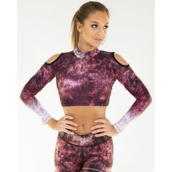 Gavelo Eclipse Tawny Port Red Crop Top
