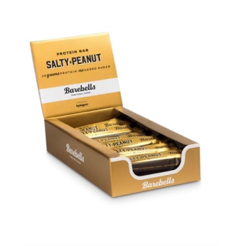 Box of BAREBELLS Salty Peanut protein bar 12x55g
