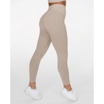 GAVELO Seamless RIBBED Sand Melange Leggings