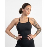 GAVELO Seamless RIBBED Black Sand Melange Tank