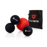 Via Fortis Massage Ball Set Black/Red