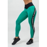 NEBBIA High Waisted Side Stripe Leggings ICONIC Green