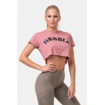 NEBBIA Loose Fit & Sporty Crop Top Old Rose