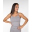 GAVELO Seamless Ribbed Light Grey Melange Tank