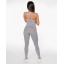 GAVELO Seamless RIBBED Light Grey Melange Leggings