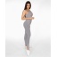 GAVELO Seamless Ribbed Light Grey Melange Leggings