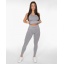 GAVELO Seamless RIBBED Light Grey Melange Leggings