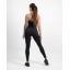 GAVELO Seamless Ribbed Black Sand Melange Leggings