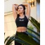 Gavelo PLAIN Black sports bra